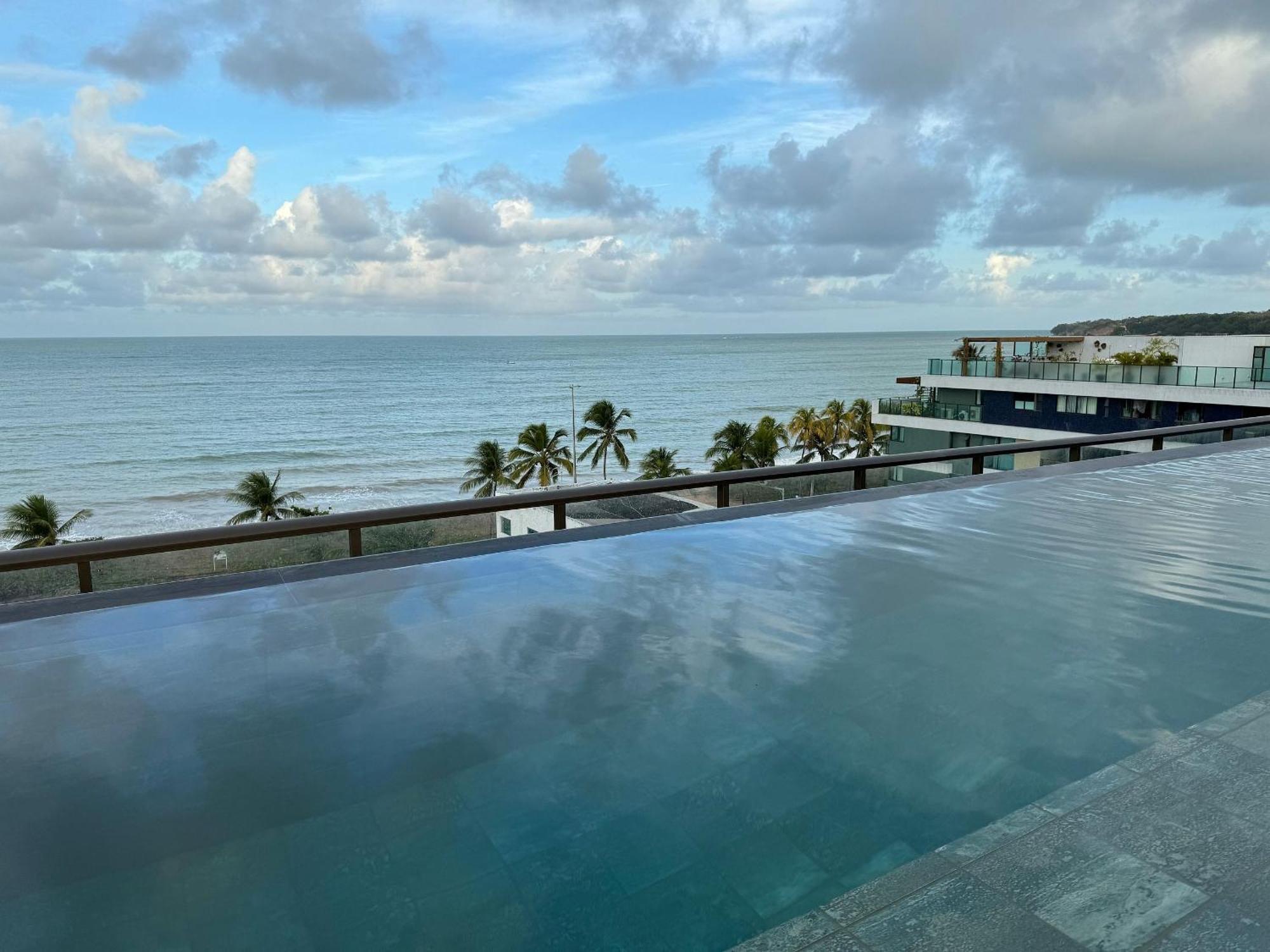 Apartamento Novissimo Flat De Luxo Com Vista Para O Mar
